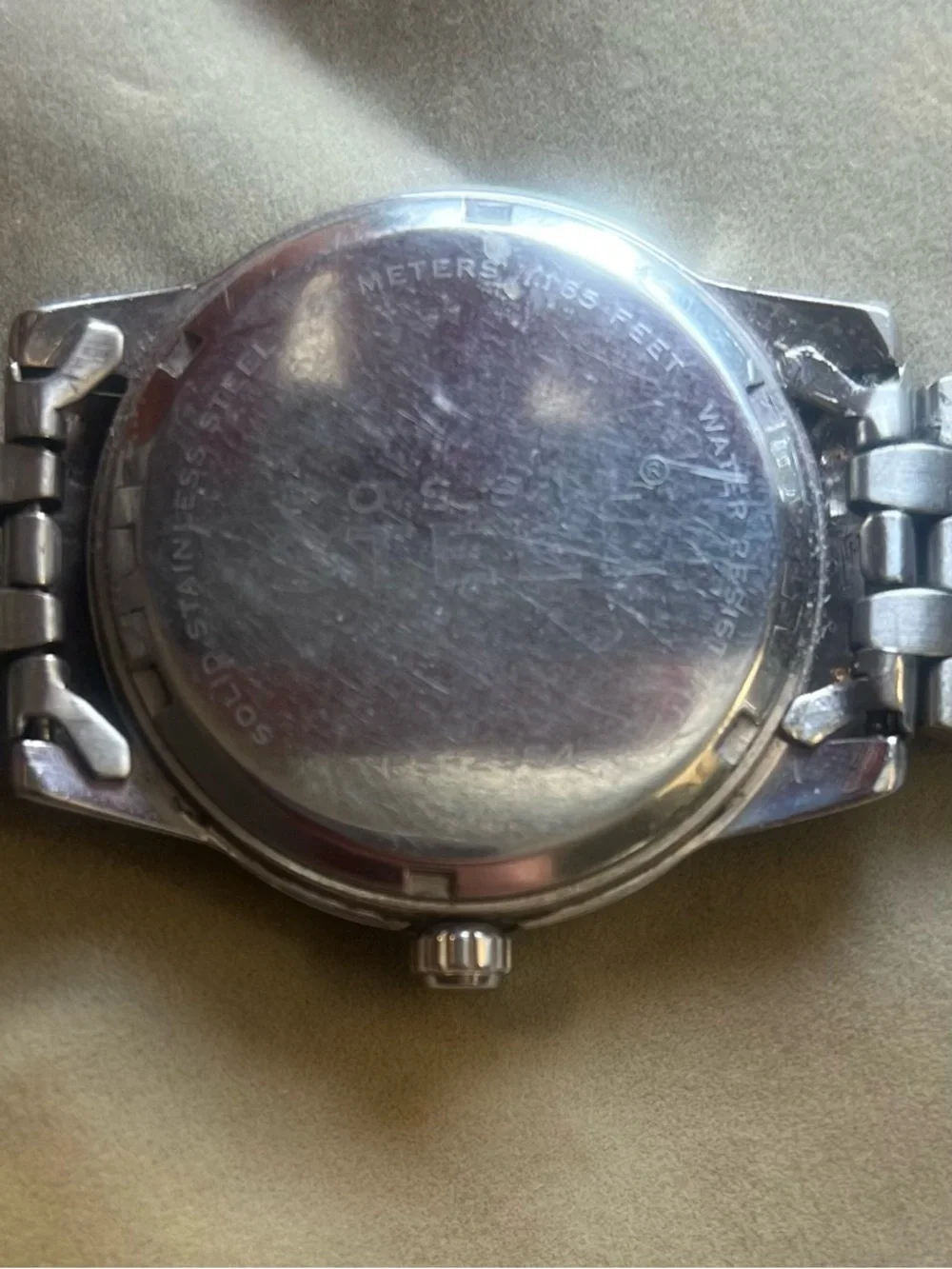 Fossil Stainless Steel Multifunction Watch Silver Gold Dial Classic